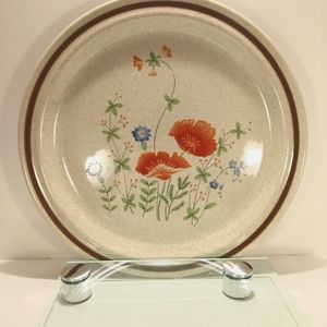 Haniwa - Maywood 3401 Poppy Flowers Platter